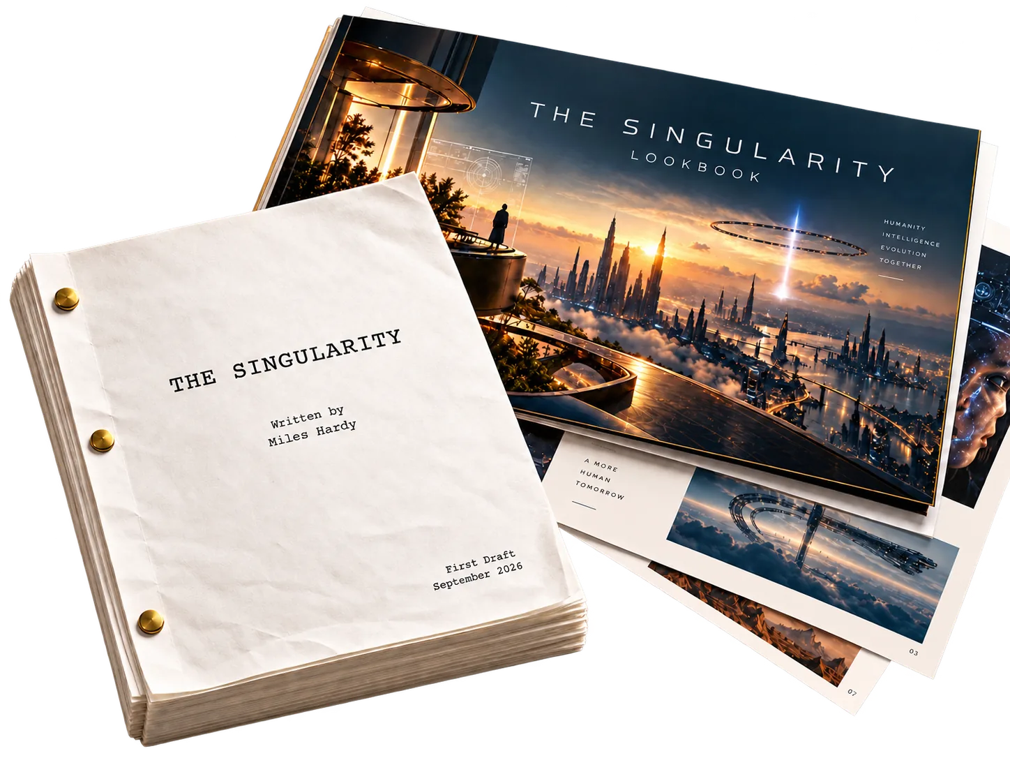 The Singularity screenplay by Miles Hardy and lookbook